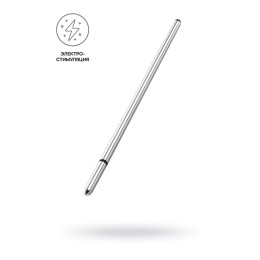 Электростимулятор уретры Mystim Thin Finn, хирургическая сталь, серебряный, 25 см