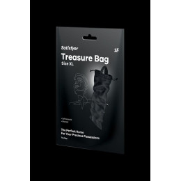 Мешочек Satisfyer Treasure Bag для хранения игрушек XL, черный, 39*19 см