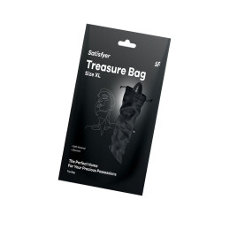Мешочек Satisfyer Treasure Bag для хранения игрушек XL, черный, 39*19 см