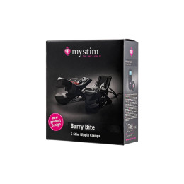 Зажимы для сосков Mystim Barry Bite, электростимуляция, черные