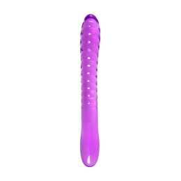 Двусторонний фаллоимитатор A-Toys by TOYFA Frica, TPE, фиолетовый, 23 см