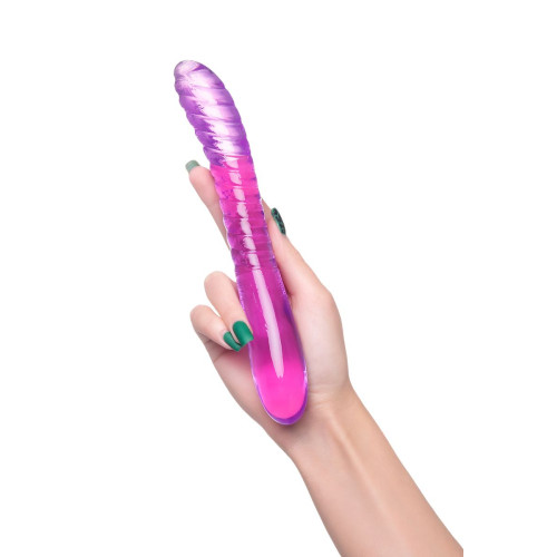 Двусторонний фаллоимитатор A-Toys by TOYFA Frica, TPE, фиолетовый, 23 см