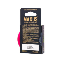 Презервативы Maxus Mixed, набор, латекс, железный кейс, 3 шт.