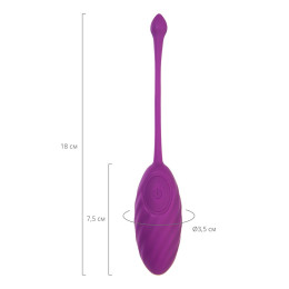 Виброяйцо A-Toys by TOYFA Purr, силикон, фиолетовый, 18 см