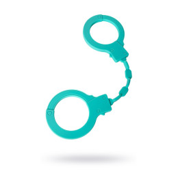 Наручники Штучки-дрючки, силикон, голубые, 33 см