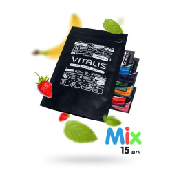 Презервативы Vitalis, premium, микс, 18 см, 5,3 см, 15 шт.