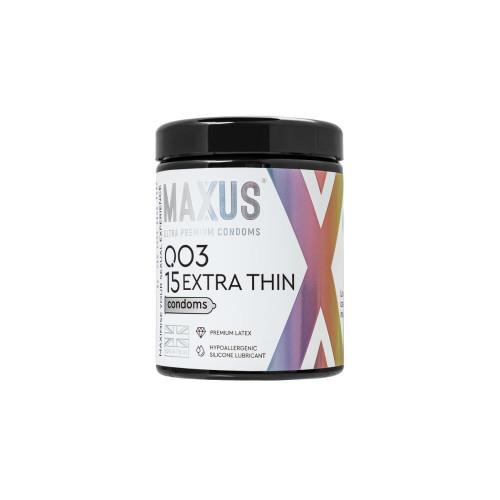 Презервативы Maxus 003, ультро-тонкие, латекс,15 шт.
