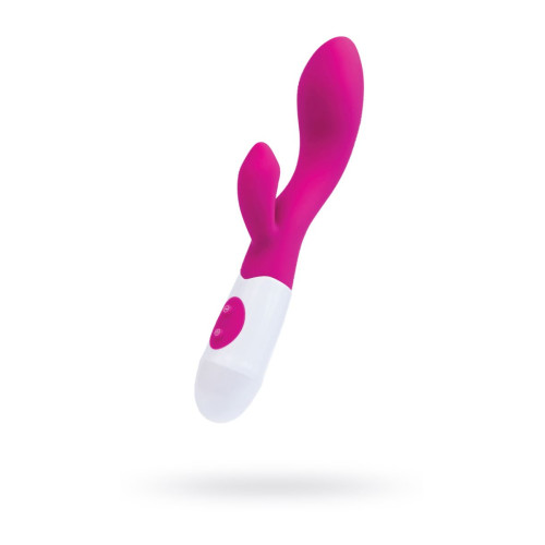 Вибратор с клиторальным стимулятором A-Toys by TOYFA Fela, силикон, розовый, 20,5 см