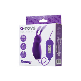 Виброяйцо с пультом управления TOYFA  A-Toys Bunny, силикон, фиолетовый