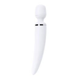 Нереалистичный вибратор Satisfyer Wand-er Woman, ABS пластик, белый, 34 см