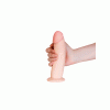 Реалистичный вибратор RealStick Elite Jastin, TPR, телесный, 21 см