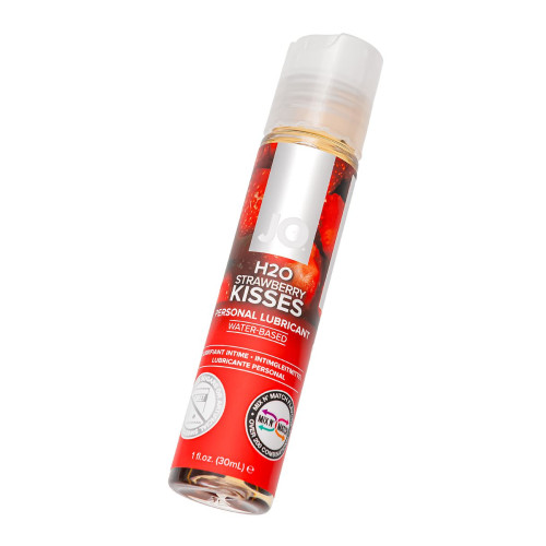 Съедобный лубрикант со вкусом клубники JO H2O Strawberry kisses, 30 мл