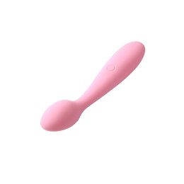 Вибромасажер эргономичной формы ложечка SVAKOM KERI, силикон, розовый, 17 см (в пакете)