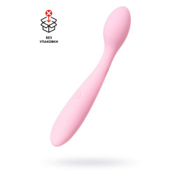 Вибромасажер эргономичной формы ложечка SVAKOM KERI, силикон, розовый, 17 см (в пакете)