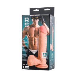Реалистичный фаллоимитатор RealStick Elite Leo, TPR, телесный, 20 см