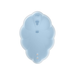 Вакуумный стимулятор клитора Satisfyer Cloud Dancer, силикон, голубой, 9 см
