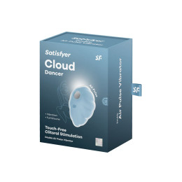 Вакуумный стимулятор клитора Satisfyer Cloud Dancer, силикон, голубой, 9 см