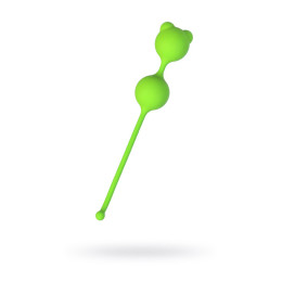 Вагинальные шарики A-Toys by TOYFA Meeko, силикон, зеленый, 16,4 см, Ø 2,7 см