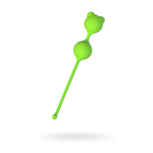 Вагинальные шарики A-Toys by TOYFA Meeko, силикон, зеленый, 16,4 см, Ø 2,7 см