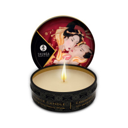 Массажное аромамасло в виде свечи Shunga «Романтика.Шампанское и клубника» (Romance), 30 мл