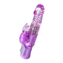 Вибратор с клиторальным стимулятором A-Toys by TOYFA High-Tech fantasy, TPE, фиолетовый, 22, 5 см