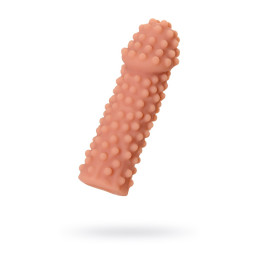 Насадка реалистичная KOKOS EXTREME SLEEVE 10-M с дополнительной стимуляцией, TPE, телесная, 15.8 см