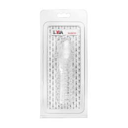 Насадка на пенис с ворсинками TOYFA Basic, TPE, прозрачный, 13,5 см