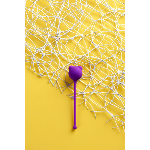 Вагинальный шарик A-Toys by TOYFA Tigo, силикон, фиолетовый, 12,4 см, Ø 2,7 см