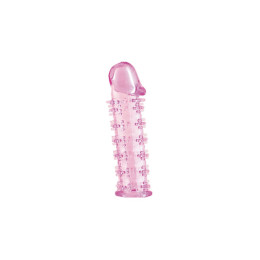 Насадка на пенис TOYFA Basic, TPE, розовый, 12,5 см
