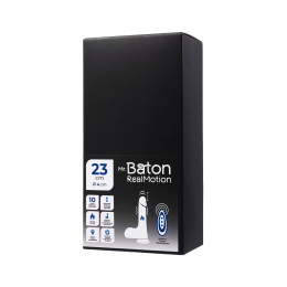Вибратор-пульсатор реалистичный, Mr.Baton, RealMotion, силикон, 23см, Ø4