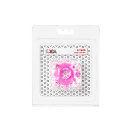 Эрекционное кольцо с бусинками TOYFA Basic, TPE, розовый