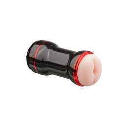 Двусторонний мастурбатор в колбе MALESATION Double Joy, TPE, черный, 25 см