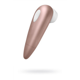 Вакуум-волновой стимулятор клитора Satisfyer Number One, ABS пластик, розовый, 14,5 см