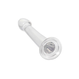 Нереалистичный фаллоимитатор TOYFA Basic Jelly Dildo S, TPE, прозрачный, 15,5 см