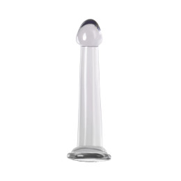 Нереалистичный фаллоимитатор TOYFA Basic Jelly Dildo S, TPE, прозрачный, 15,5 см