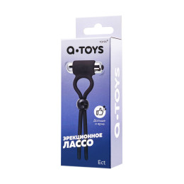 Лассо на пенис A-Toys by TOYFA Ect, силикон, черный, 14 см