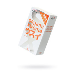 Презервативы Sagami, xtreme, 0.04, латекс, 19 см, 5,4 см, 15 шт.