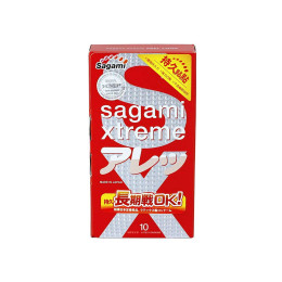 Презервативы Sagami, xtreme, feel long, латекс, 19 см, 5,2 см, 10 шт.