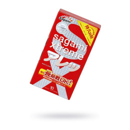 Презервативы Sagami, xtreme, feel long, латекс, 19 см, 5,2 см, 10 шт.