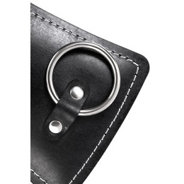 Система фиксации рук и ног Pecado BDSM, с мягкой нагрудной подушечкой, натуральная кожа, черная