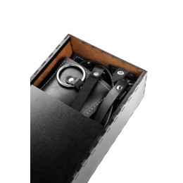 Система фиксации рук и ног Pecado BDSM, с мягкой нагрудной подушечкой, натуральная кожа, черная