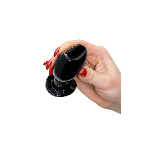 Анальная втулка TOYFA Basic M, TPE, чёрная, 6,5 см