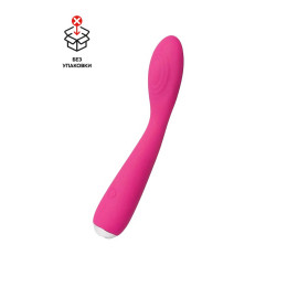 Вибратор Svakom Iris для клитора и точки G, силикон, сливово-красный, 18 см (в пакете)