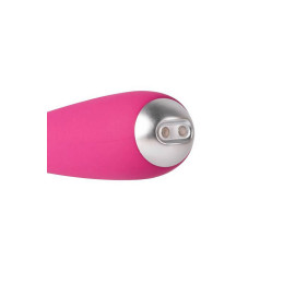 Вибратор Svakom Iris для клитора и точки G, силикон, сливово-красный, 18 см (в пакете)