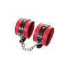 Оковы на ноги TOYFA Theatre, кожа, красный, 28 см
