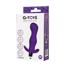Анальная пробка с вибрацией A-Toys by TOYFA Kamet, размер M, силикон, фиолетовый, 12,9 см