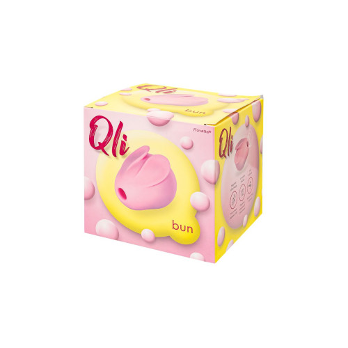 Вакуум-волновой стимулятор клитора Qli by Flovetta Bun, силикон, розовый, 6,5 см