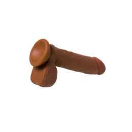 Реалистичный вибратор RealStick Elite Mulatto, коричневый, 16 см