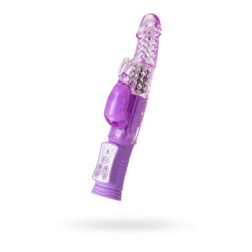 Вибратор с клиторальным стимулятором A-Toys by TOYFA High-Tech fantasy, TPE, фиолетовый, 22, 5 см