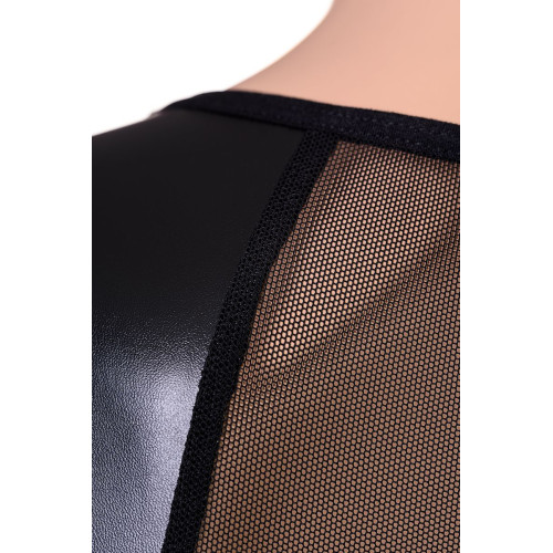 Платье и стринги Candy Girl Jillian, Wetlook, сетка, черный, OS